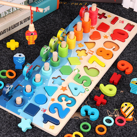 Colorful 3D Alphabet and Number Puzzle for Toddlers | Educational Wooden Toy for Kids Under 3