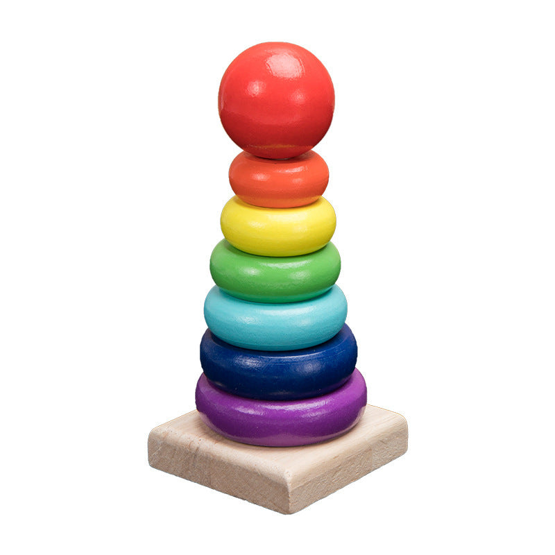 Montessori Wooden Educational Toys - From Colorful Rainbow Blocks to Rattles for Early Childhood Development