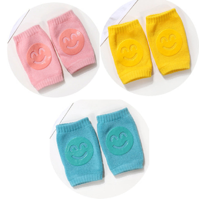 Soft Summer Terry Baby Knee Pads – Non-Slip, Breathable Crawling Protection