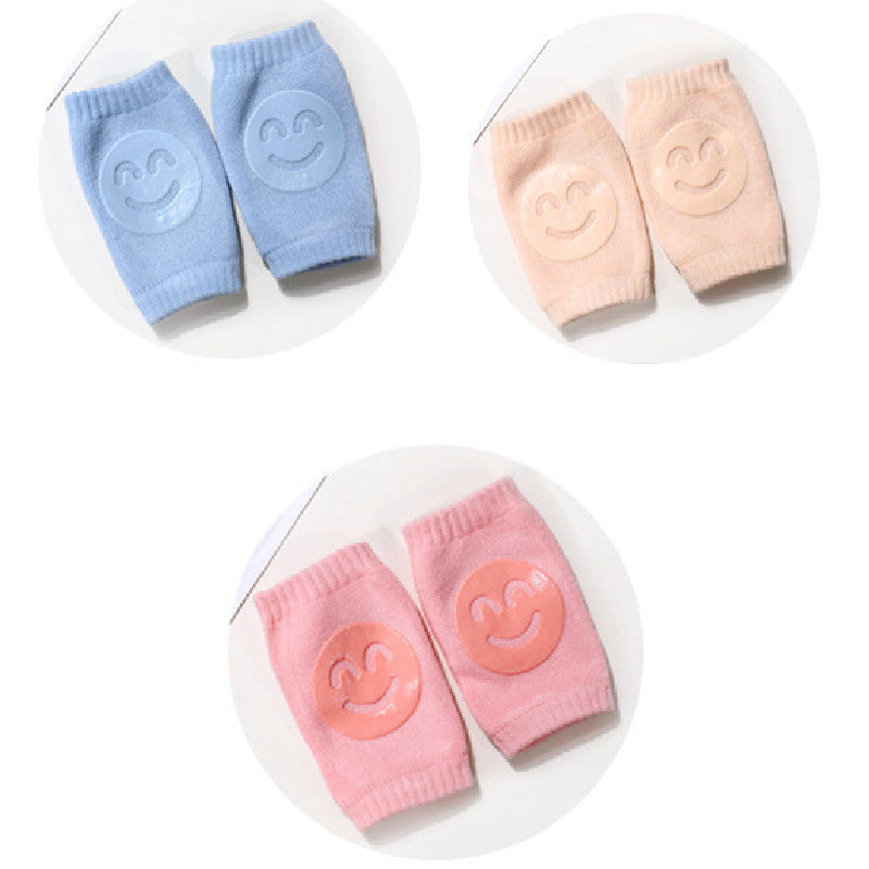 Soft Summer Terry Baby Knee Pads – Non-Slip, Breathable Crawling Protection