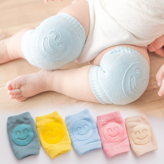 Soft Summer Terry Baby Knee Pads – Non-Slip, Breathable Crawling Protection