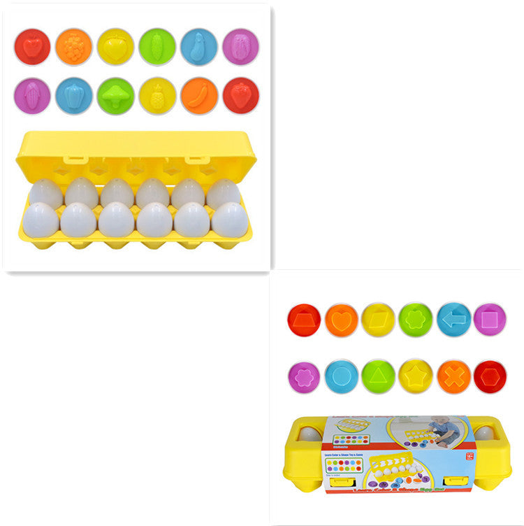 Educational Montessori Egg Toy – Shape Matching and Sorting Game for Early Learning