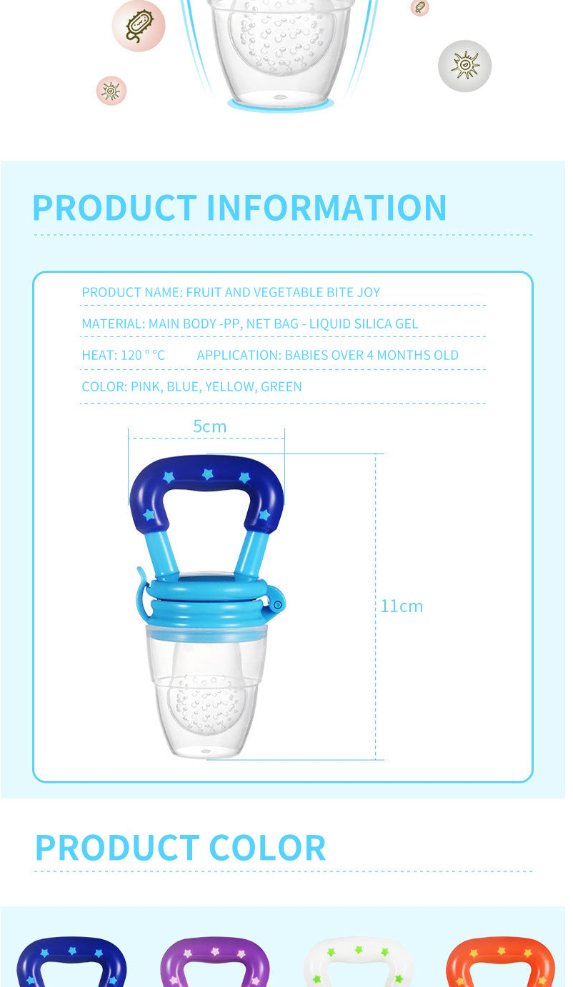 Baby Fresh Food & Milk Feeding Nibbler – Teething Pacifier for Newborns