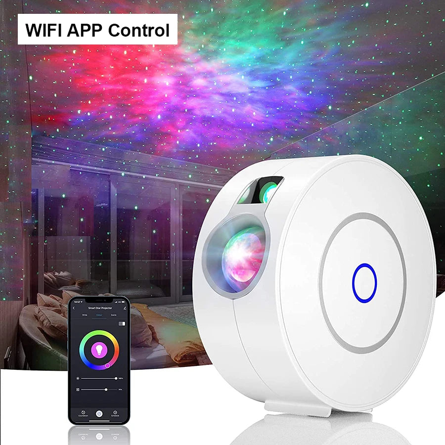 WiFi Smart Aurora Galaxy Star Projector - Alexa & APP Control LED Night Light for Kids