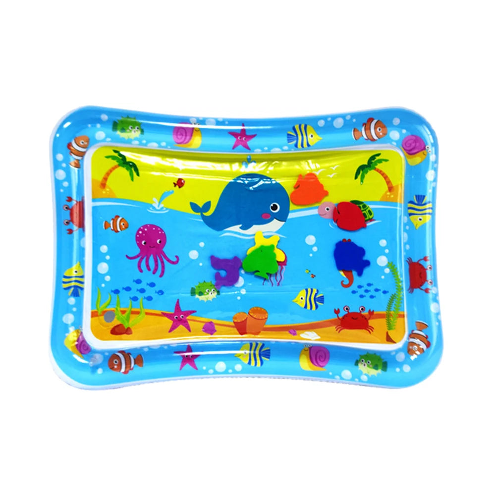 Inflatable Baby Water Mat - Foldable PVC Marine Activity Mat for Infants & Toddlers