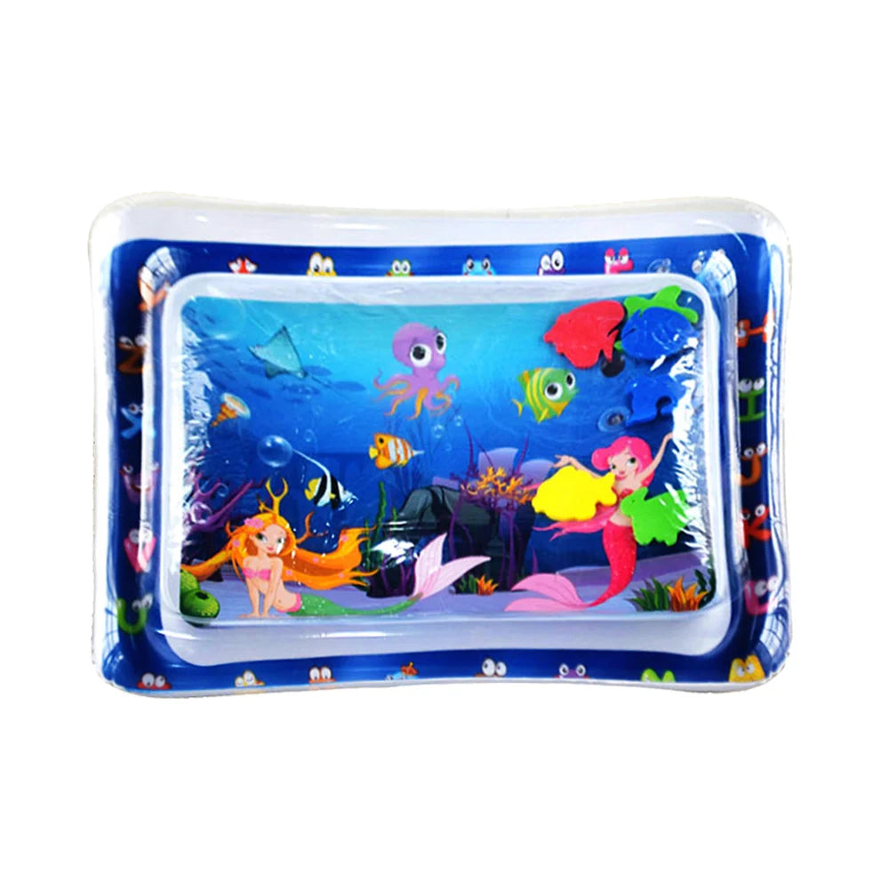 Inflatable Baby Water Mat - Foldable PVC Marine Activity Mat for Infants & Toddlers