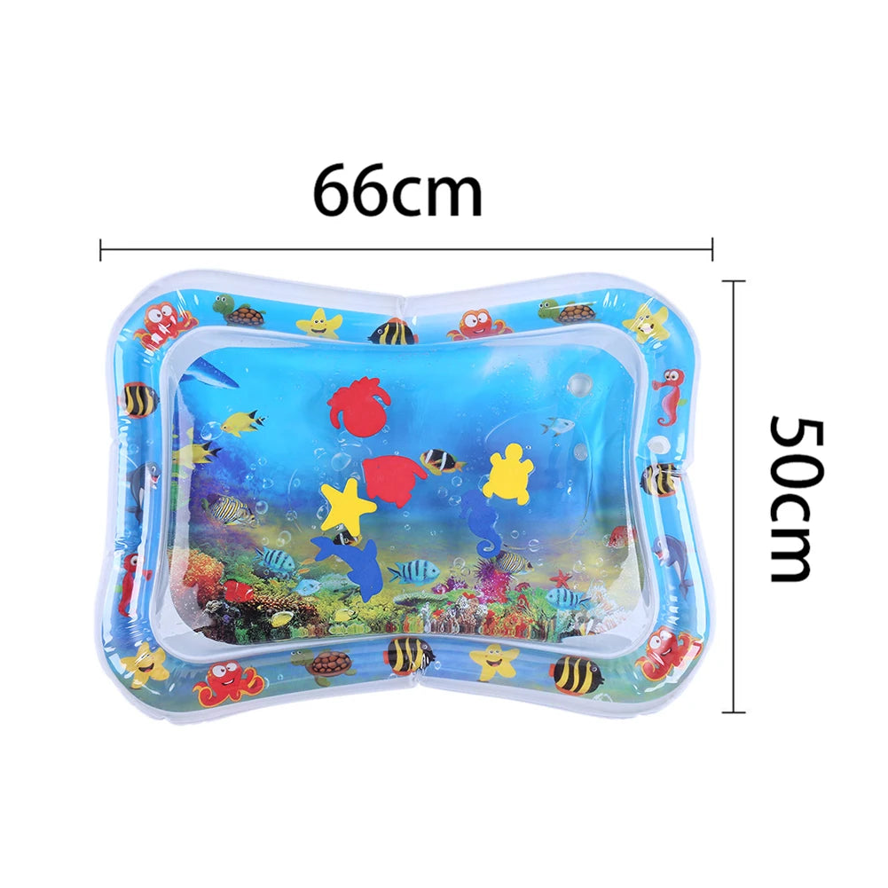 Inflatable Baby Water Mat - Foldable PVC Marine Activity Mat for Infants & Toddlers