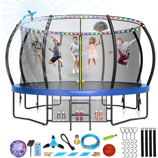 12FT Outdoor Trampoline for Kids & Adults – Safe, Fun, and Durable with Bonus Accessories