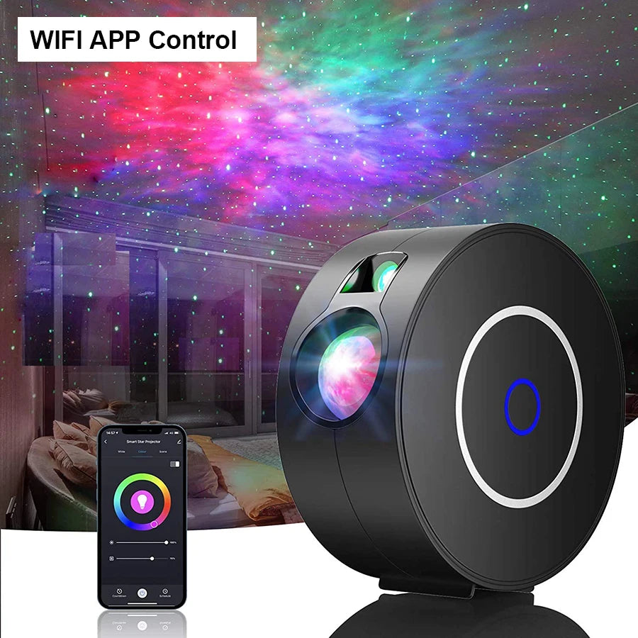 WiFi Smart Aurora Galaxy Star Projector - Alexa & APP Control LED Night Light for Kids