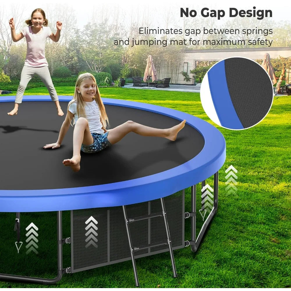 12FT Outdoor Trampoline for Kids & Adults – Safe, Fun, and Durable with Bonus Accessories